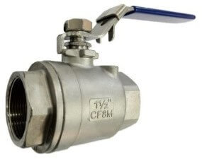 Arita ARTTBS2N Ball Valve 2PCE Full Bore Ball Valve Lockable