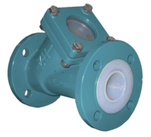 AZ Lined Full Bore Ball Check Valve with Sightglass