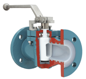 AZ Lined Plug Valve with Chemical Seal