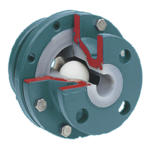 AZ Lined Full Bore Ball Check Valve without Sightglass