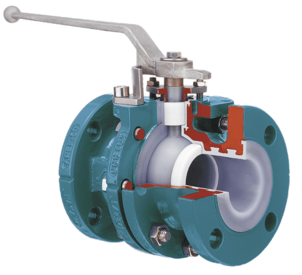 AZ Lined Full Bore Two-Piece Ball Valve