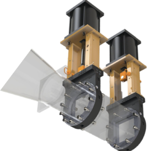 DSS Round-to-Square KG Valve R2S Series with shearing tip