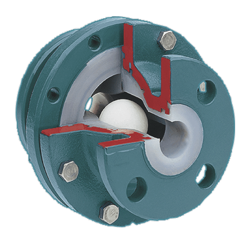 AZ Lined Full Bore Ball Check Valve without Sightglass