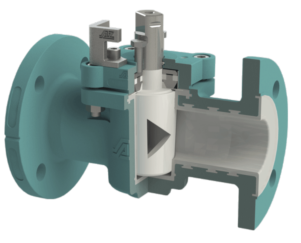 AZ Plug Control Valve Lined