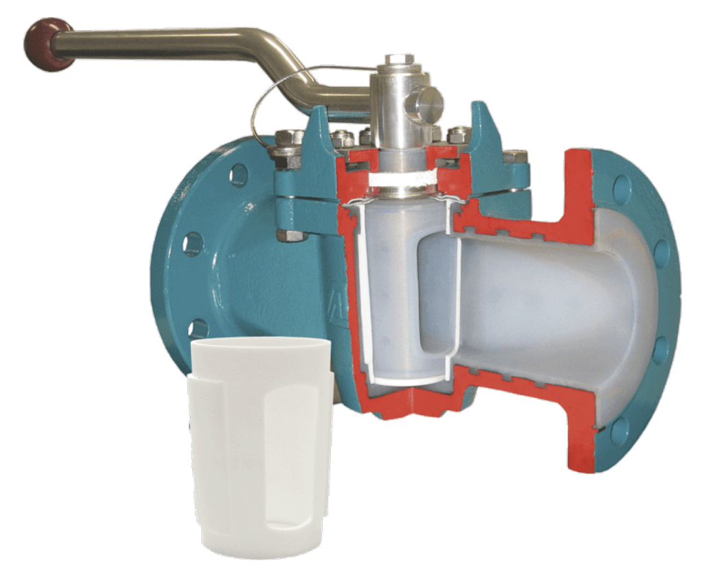 AZ Lined Plug Valve with Replaceable PTFE Sleeve